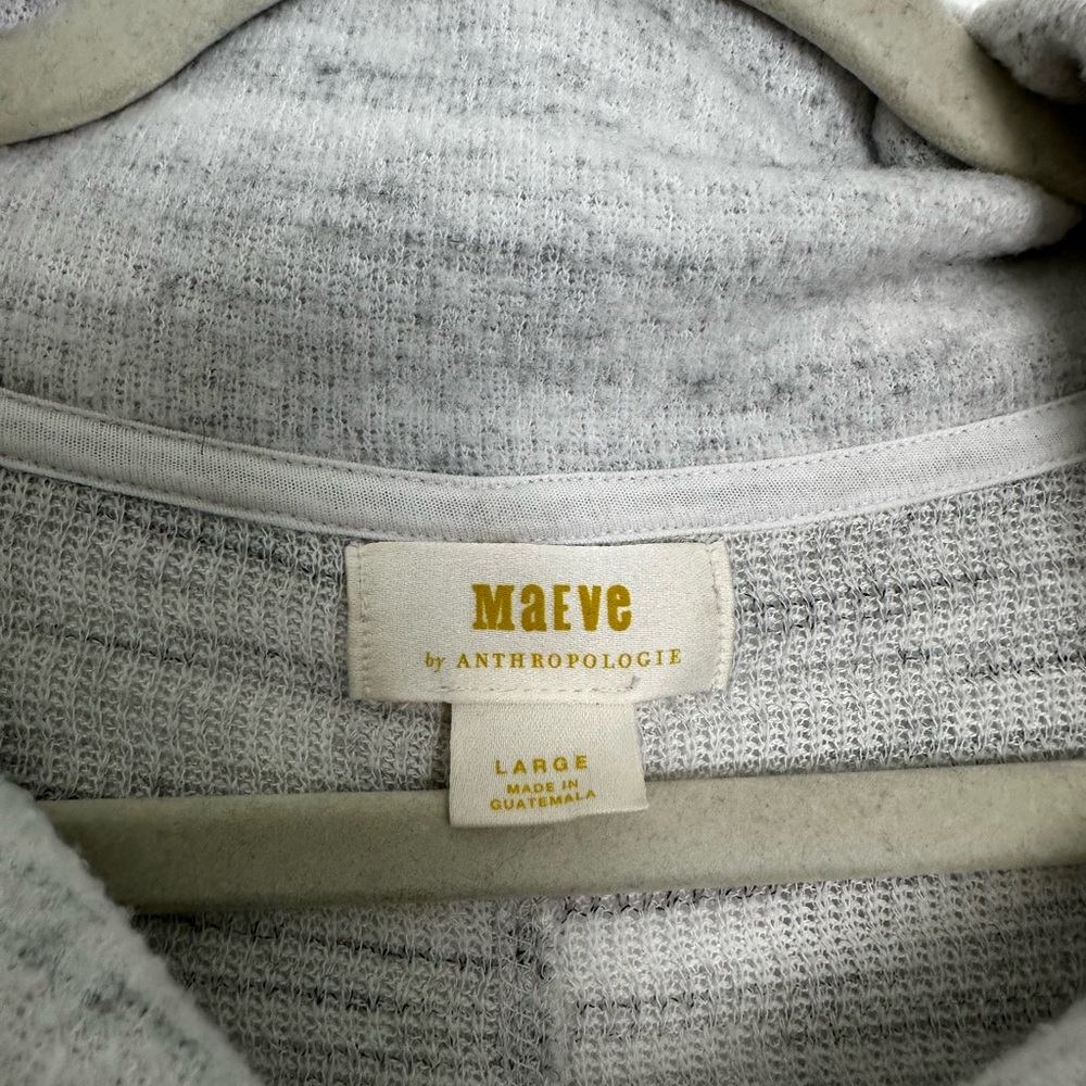 Anthropologie Maeve Light Gray Cowl Neck Sweater